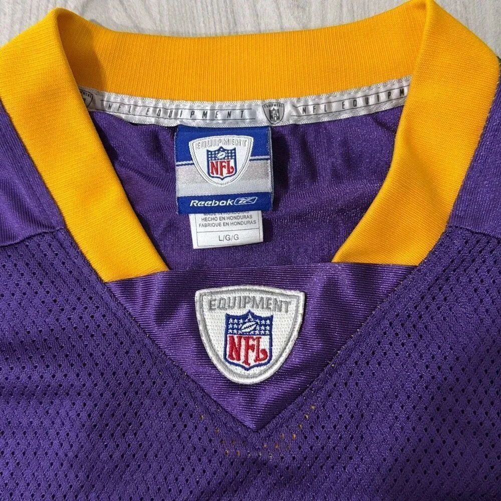Adrian Peterson Jersey Purple Reebok Minnesota Vikings NFL Football #28 Men's La - Picture 2 of 6